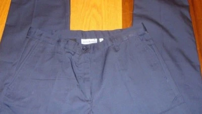 SODEXO Uniforme Caqui Pantalones de Trabajo Azul Algodón Talla 10 Largo 36" (Sin Dobladillo) 168 Foto 1 de 4