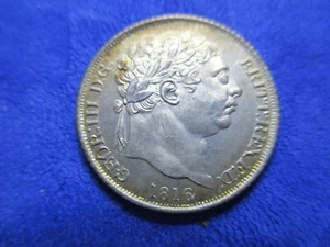 GREAT BRITAIN GEORGE III 1816 SIXPENCE  BRILLIANT UNCIRCULATED  S-3971 - Picture 1 of 4