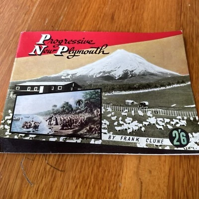Progressive New Plymouth by Frank Clune Vintage New Zealand Brochure - image 1 of 4