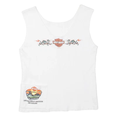 Chaleco para mujer Harley Davidson blanco sin mangas XS Foto 1 de 4