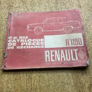 Renault R1190. Parts Catalogue.  - Picture 1 of 5