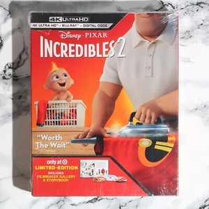 New - Incredibles 2 (Two) - Target Limited Edition (4K Ultra Hd + Blu-Ray Set)