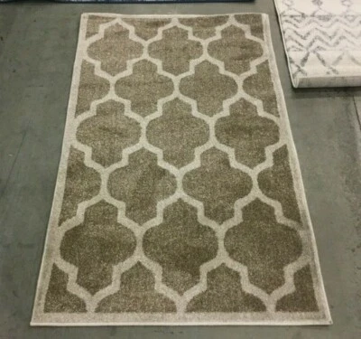 WHEAT / BEIGE 3' X 5' Stained Rug, Reduced Price 1172642215 AMT420S-3 - Image 1 of 4