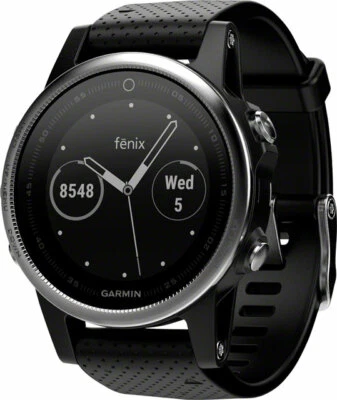 Garmin Fenix 5S Multisport GPS Watch Silver/Black - Image 1 of 4
