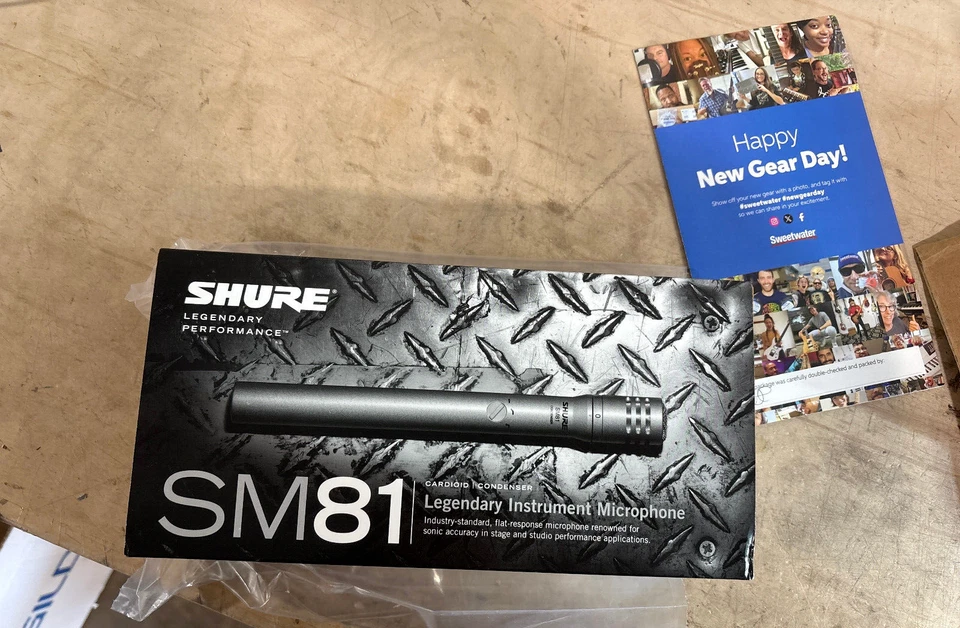 Shure SM81-LC Cardioid Condenser Instrument Microphone - Image 1 of 3