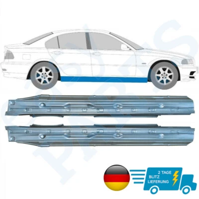 Für BMW 3 3er E46 1998-2005 Limo Voll Schweller reparatur blech 1mm Paar - Bild 1 von 4