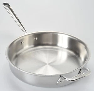 All Clad Edelstahl 3 Quart Bratpfanne Pfanne Doppelgriff ohne Deckel Hergestellt in den USA - Bild 1 von 7