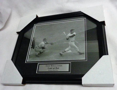 Fenway Park Boston Red Sox HOF Ted Williams Final at Bat Framed Picture 13x16 Cover
