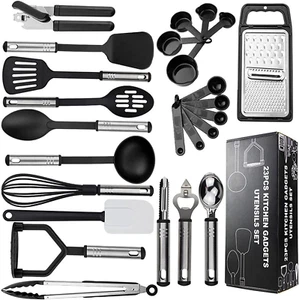 24 Pcs Nylon Kitchen Utensils Kitchen Accessories Non-Stick and Heat Resistant U - Picture 1 of 12