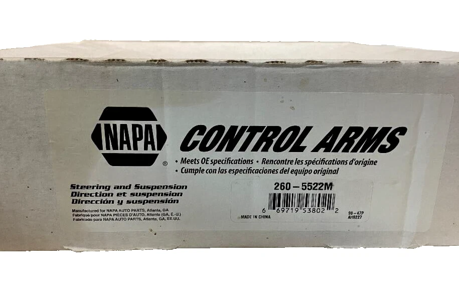 BRAZO DE CONTROL SUPERIOR DELANTERO NAPA P/N 260-5522M con CARGADOR RÓTULA/CHALLENGE/300 Foto 1 de 4