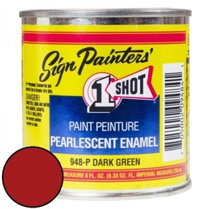 1 Shot Sign Painters' Pearlescent Lettering Enamel 236ml - High Gloss Oil Paint - Picture 1 of 12