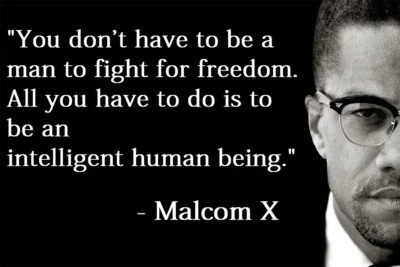Malcolm X Right Thing Quote Large Art Wall Indoor Room Outdoor - POSTER 20x30 - Image 1 of 4