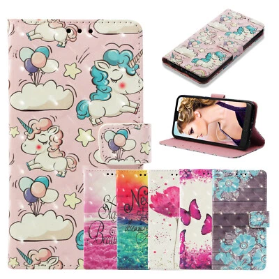 Case for Motorola G200 G51 G71 G22 3D Painted PU Leather Wallet Case Phone Cover - Image 1 of 4
