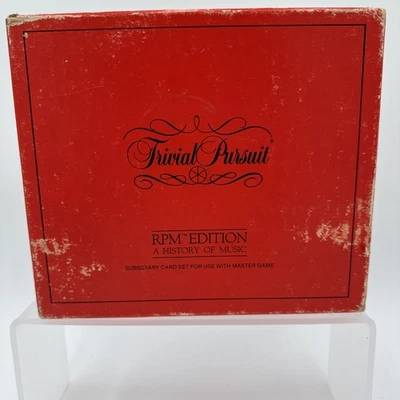 Juego de tarjetas de colección Trivial Pursuit RPM Music Edition 1985 Selchow & Righter Songs Foto 1 de 4