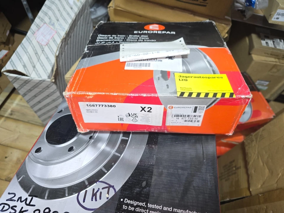 Peugeot 407 508 605 607 Front Vented 283mm Brake Discs (Pair) 1687773380 - Image 1 of 1