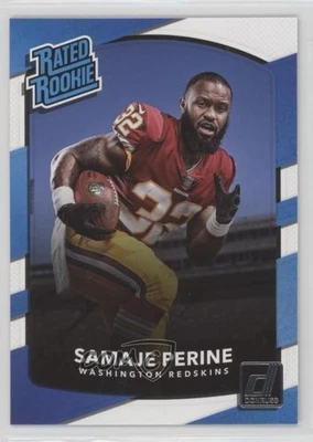 2017 Panini Donruss Rated Rookie Samaje Perine #306 Rookie RC - Image 1 of 2