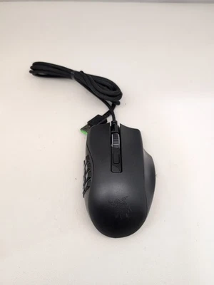 Razer Naga X Wired MMO Gaming Mouse 12 Programmable Buttons Tested & Working - Image 1 of 4