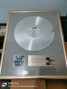 RAR THE GOLD PLATED RECORD. ALPHAVILLE. AFTERNOONS IN UTOPIA. AWARDS - Imagen 1 de 7