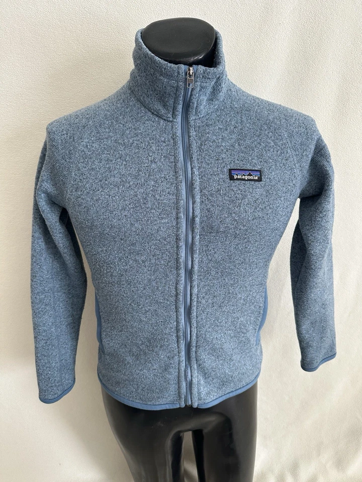 Suéter Patagonia Para Mujer Mediano Mejor Dulce Cremallera Completa Chaqueta Azul LEER* Foto 1 de 4