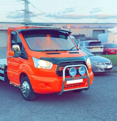 Dachträger + LED Für Ford Transit MK8 2014 - 2021 Van Vorne M High Edelstahl - Bild 1 von 4