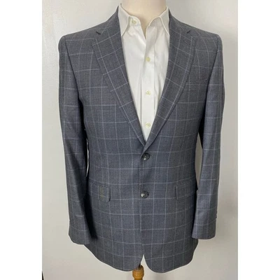 Hombres Jos A Bank Tailored Fit 2B Signature Chaqueta de Lana de Seda a Cuadros 2 Botones, 38L Foto 1 de 4