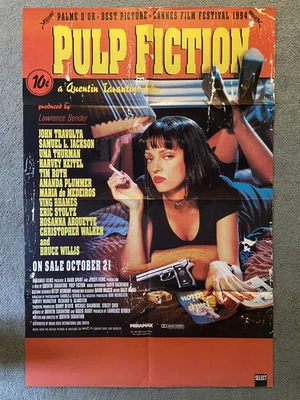 Rare Original Vintage Pulp Fiction 1994 One Sheet Soundtrack Poster Tarantino - Bild 1 von 4