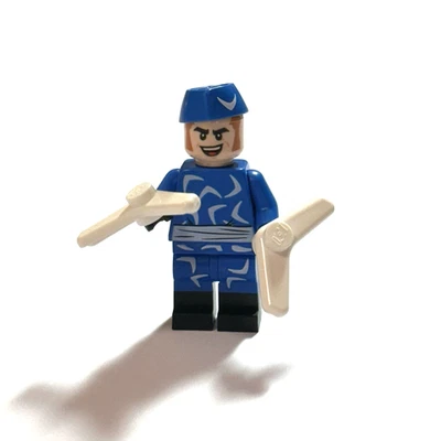 Lego Capitán Boomerang Minifigura Superhéroe DC Batman Película Conjunto Azul sh0491 Foto 1 de 4