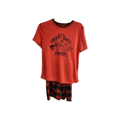 Juego de pijama oficial de Halloween para miembro de la tripulación espeluznante Cat & Jack 10-12 grande #6189 Foto 1 de 2