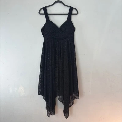 Vestido midi Babydoll Y2K terciopelo agotado dobladillo brillante capricho hada mujer 12 Foto 1 de 4