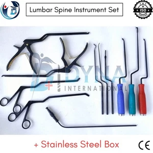 Posterior Lumbar Minimally Invasive Spine Instrument Set 12 Pcs Orthopedic + Box - Picture 1 of 10