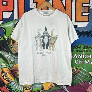 Y2K Hawaii Katzen T-Shirt Größe L - Bild 1 von 3