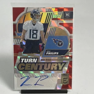 2022 Donruss Elite Turn of the Century Red /75 Kyle Philips Rookie Auto RC NM - Picture 1 of 8