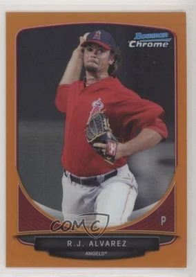2013 Bowman Chrome Prospects Orange Refractor /25 RJ Alvarez #BCP170 - Image 1 of 2