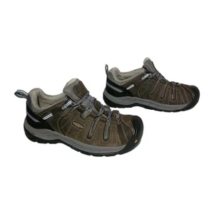 Keen Utility Womens Regen Work Boot Shoe Gray Lace Up Low Top 7W 7 W F2892-18 - Picture 1 of 18