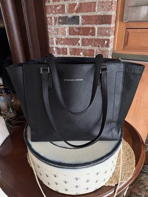 Bolso de hombro etienne aigner vintage de cuero negro Foto 1 de 4