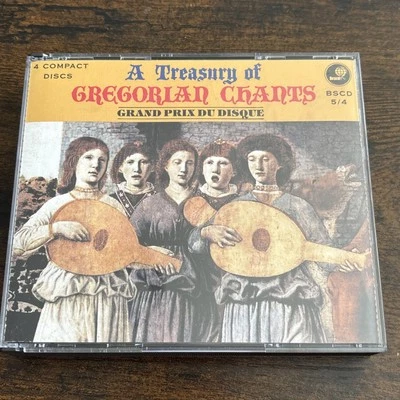 A Treasury Of Gregorian Chants 4CD Box Set Bescal Benedictine Abbey Monks - Image 1 of 4