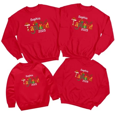 Персонализированный Лапландия Рождественская толстовка Custom праздничный мужчин женщин детей джемпер #8 - Изображение 1 из 4