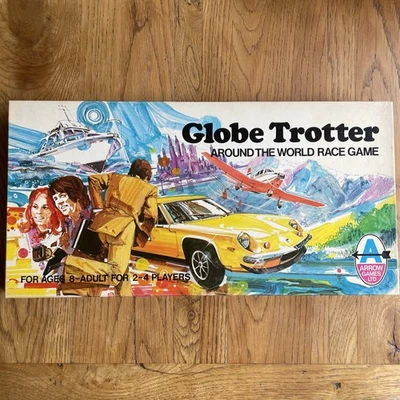Vintage Board Game • Globe Trotter Around The World Race Game • VGC+ • RARE - Image 1 of 4