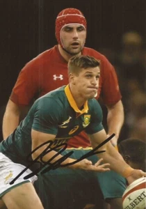 SUDAFRICA & BATH RUGBY UNION: FOTO AZIONE FIRMATA LOUIS SCHREUDER 6x4 + certificato di autenticità - Foto 1 di 1