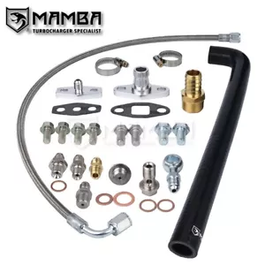 Línea de alimentación y retorno de aceite turbo para Nissan RB25DET con juego de orificios HX35 HX40 HX50 - Imagen 1 de 6