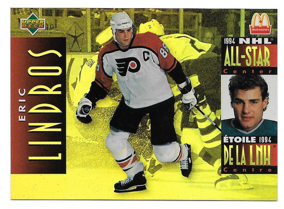 1994-95 Eric Lindros Upper Deck McDonalds #McD-09 - Philadelphia Flyers