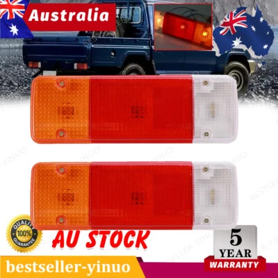 Pair Tail Lights with Bulbs For Toyota Hilux TRAY UTE /Cab Chassis 1984-2018 NEW - image 1 of 4