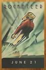 1991 The Rocketeer Vintage Print Ad/Poster Official 90s Disney Movie Promo Art