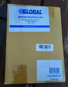 NEW IN BOX - Global Industrial 360 Degree Rotating Mouse Tray 8 x 8 Black 190289 - Picture 1 of 1