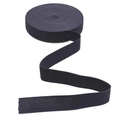 Gummiband SCHWARZ 15mm breit 0,5 m - 40m Wäschegummi  Hosengummi Gummizug Gummi - Bild 1 von 3