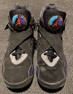 2007 Air Jordan 8 Retro GS (Aqua), Size 5 Y - Picture 1 of 13