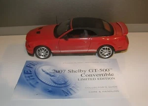 Franklin come nuova 2007 Shelby Mustang GT 500 Conv., 1/24, rosso, B11E841, LE 945/5000 - Foto 1 di 5