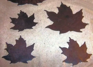 Rustic Metal Maple Leaf Shapes, 6 Piece Set, Great for Wreaths or Wall Décor - Picture 1 of 5