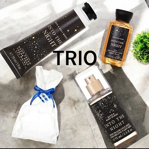 Bath & Body Works INTO THE NIGHT Mist Cream,Shower Gel Set Travel FREE GIFT BAG - Picture 1 of 1