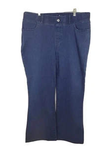 BETABRAND Size 2XL petite Blue Pull-On Wide Leg Yoga Dress Pants - Picture 1 of 5